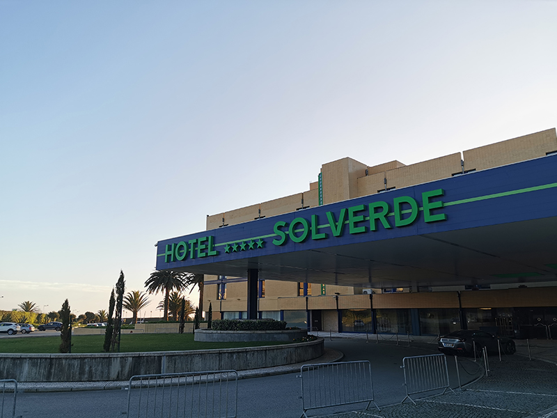 Hotel Solverde em Espinho, Portugal, representando a marca do casino